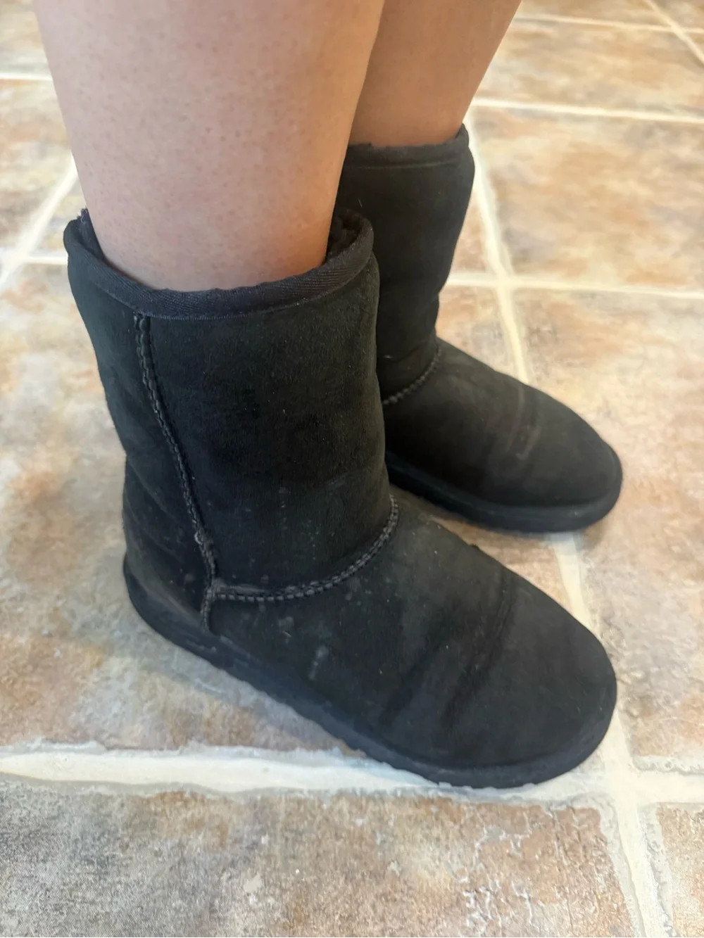Well Worn UGG Classic Short Black Boots